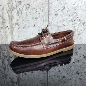 Sperry Authentic Original 2-Eye Boat Shoes Men's Size 10.5 Amaretto Leather